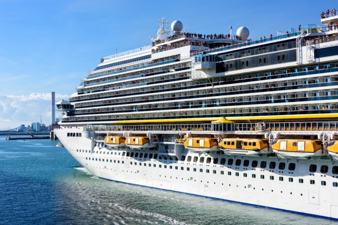 Cruise Ship Departing Rome