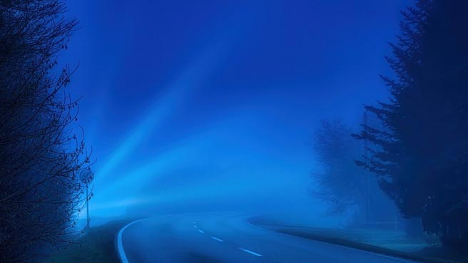 road-blue-night
