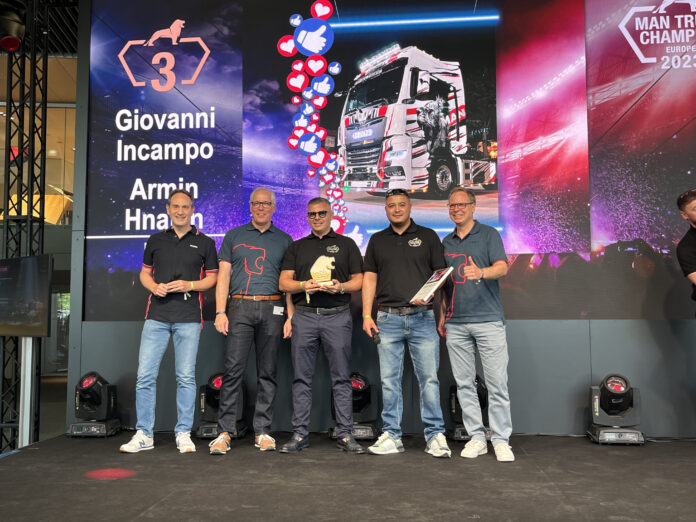 Terzo posto per il MAN TGX della Comitras nel concorso europeo “MAN Truck Champion 2023”