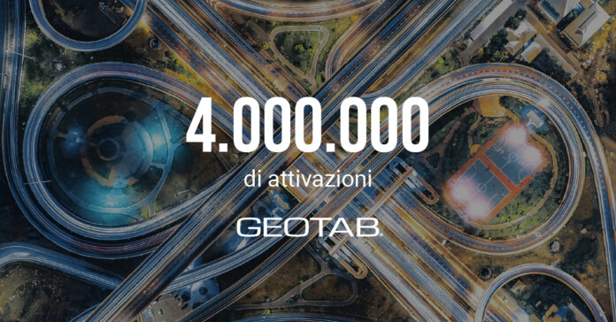 Geotab festeggia 4 milioni di attivazioni nel mondo