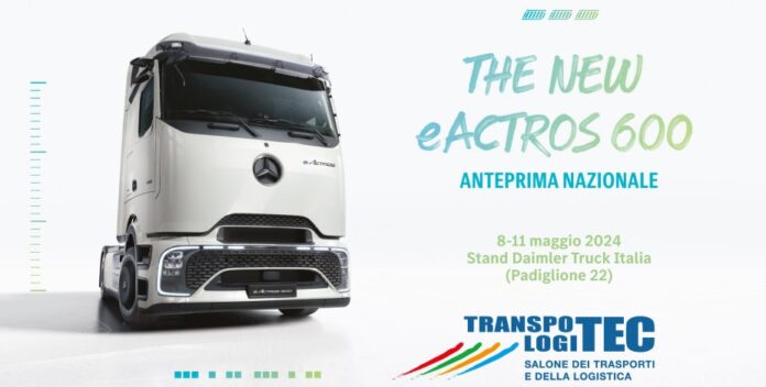 Anteprima italiana per il Nuovo Mercedes-Benz eActros 600 al Transpotec