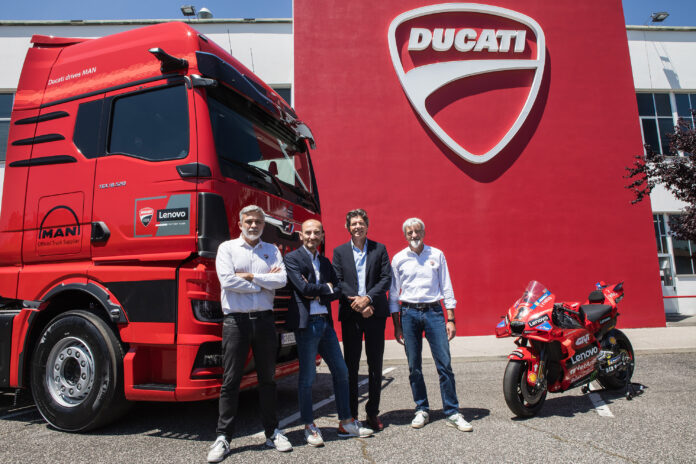 MotoGP, MAN è fornitore ufficiale del Ducati Lenovo Team