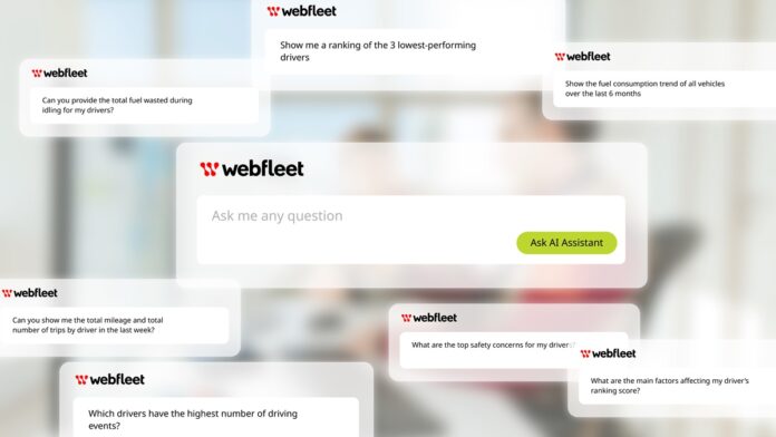 Webfleet presenta il nuovo AI Assistant