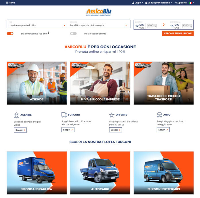 AmicoBlu: online il nuovo sito web