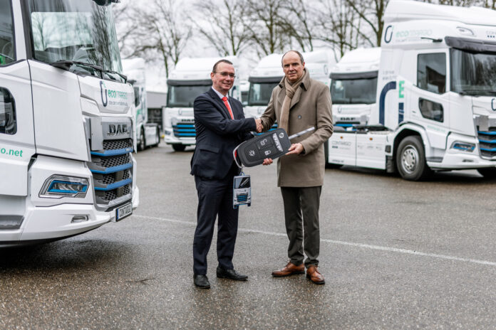 Contargo potenzia la flotta con 33 veicoli elettrici DAF
