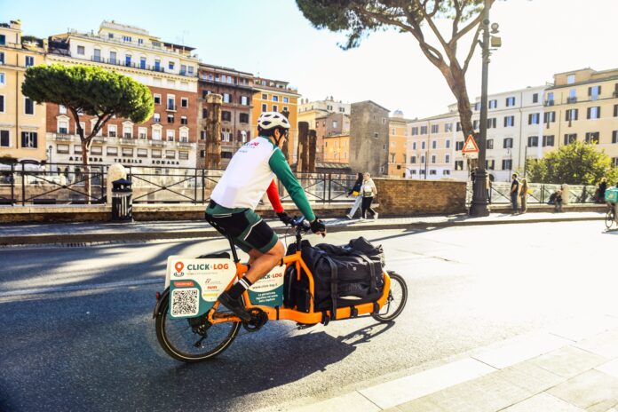 Cargo Bike a Roma, la soluzione Click & Log per le merci a zero emissioni