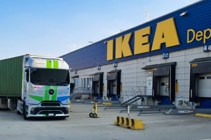 IKEA lancia in Italia il primo progetto di trasporto stradale pesante 100% elettrico