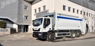 A Idealservice l’Eurocargo tre assi da 26 t presentato da IVECO e Farid a Ecomondo